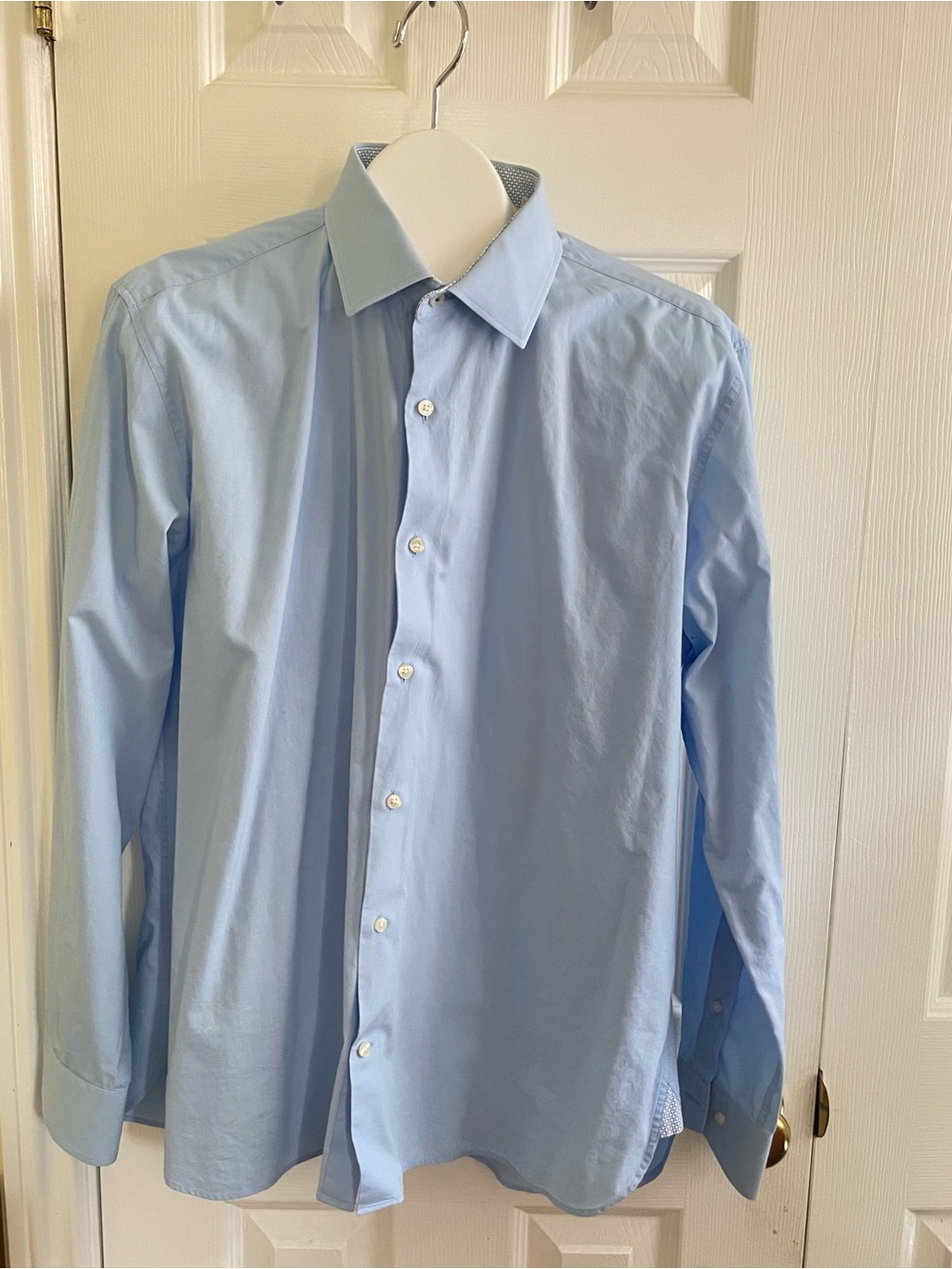 Ted Baker’s Men's Light Blue Dress Shirt - Classic Button-Up